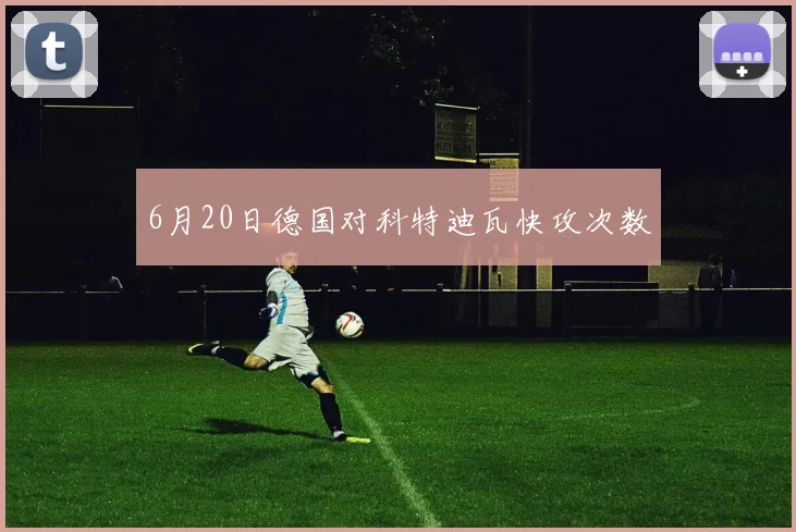 6月20日德国对科特迪瓦快攻次数